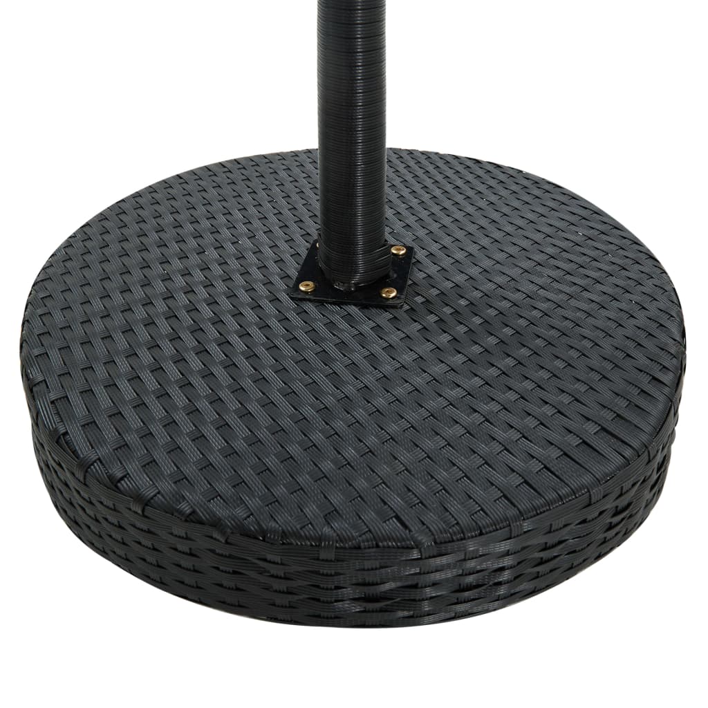 Set Bar da Giardino 3 pz con Cuscini Polyrattan Nero | homemem39