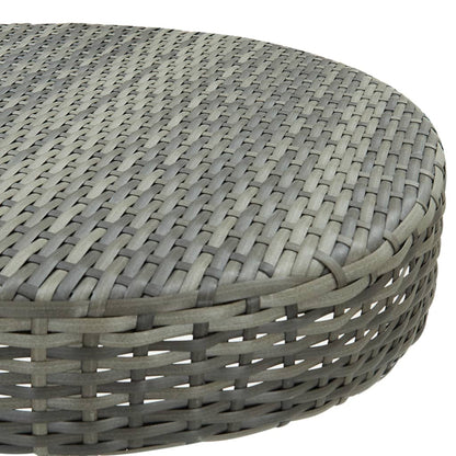 3 pc Garden Bar Set with Gray Polyrattan Cushions