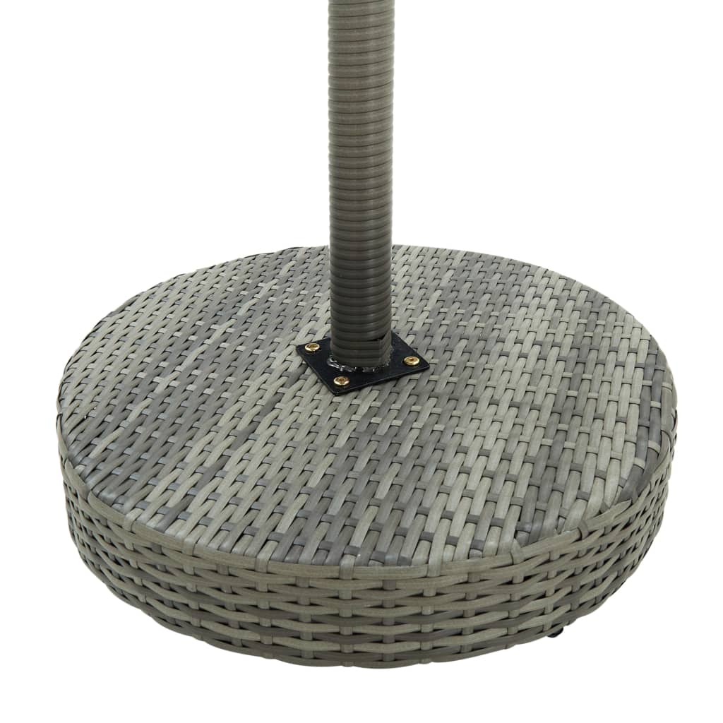Set Bar da Giardino 3 pz con Cuscini in Polyrattan Grigio | homemem39