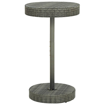 Set Bar da Giardino 3 pz in Polyrattan Grigio | homemem39