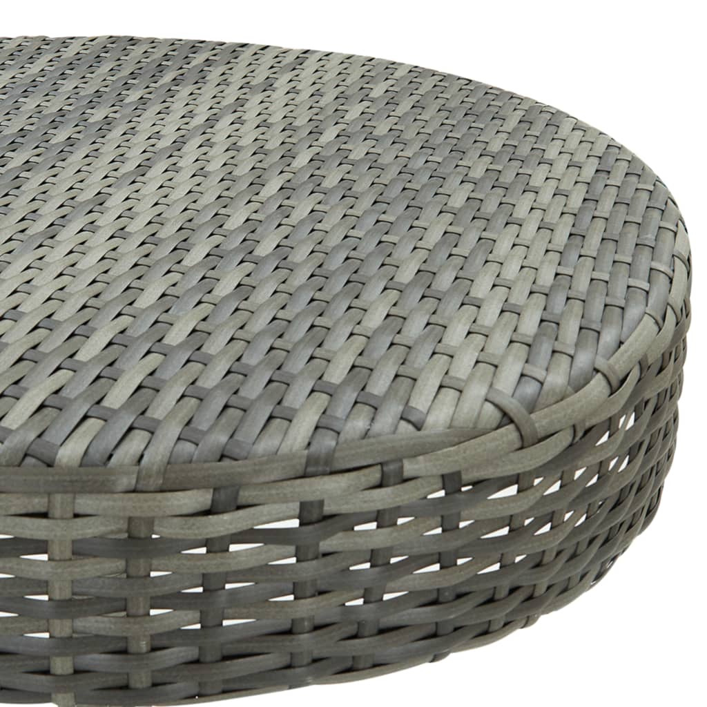 Set Bar da Giardino 3 pz in Polyrattan Grigio | homemem39