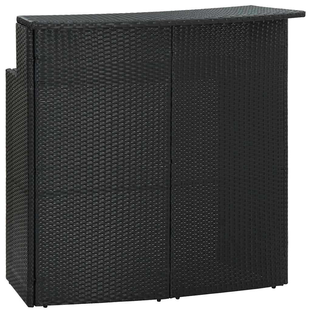 Set Bar da Giardino 3 pz con Cuscini Nero | homemem39