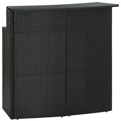 Set Bar da Giardino 3 pz con Cuscini Nero | homemem39
