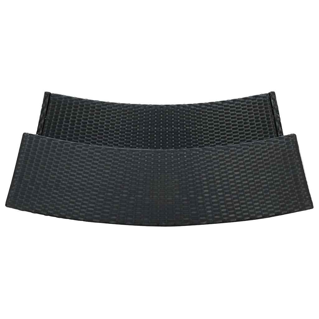 Set Bar da Giardino 4 pz con Cuscini Nero | homemem39