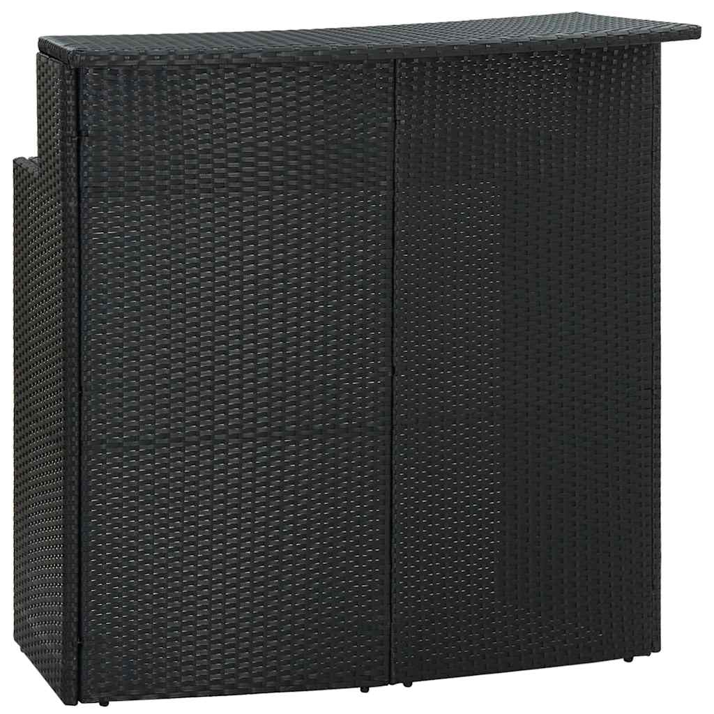 Set Bar da Giardino 3 pz con Cuscini Nero | homemem39