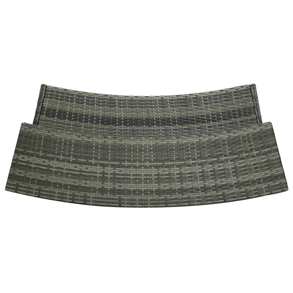 Set Bar da Giardino 3 pz con Cuscini Grigio | homemem39