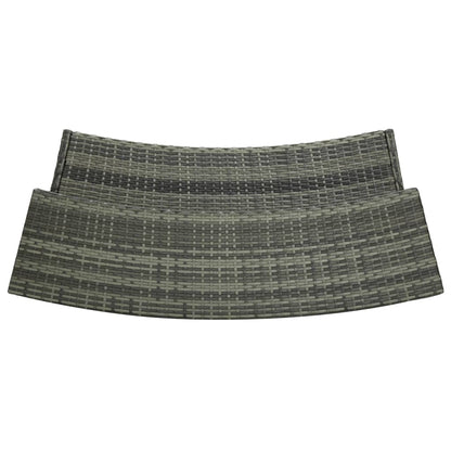 Set Bar da Giardino 3 pz con Cuscini Grigio | homemem39
