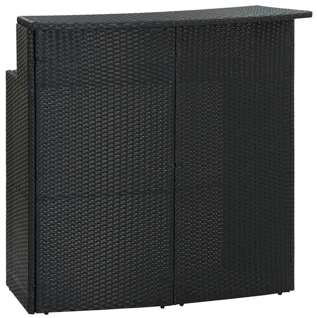 Set da Bar da Giardino 5 pz con Cuscini Nero | homemem39