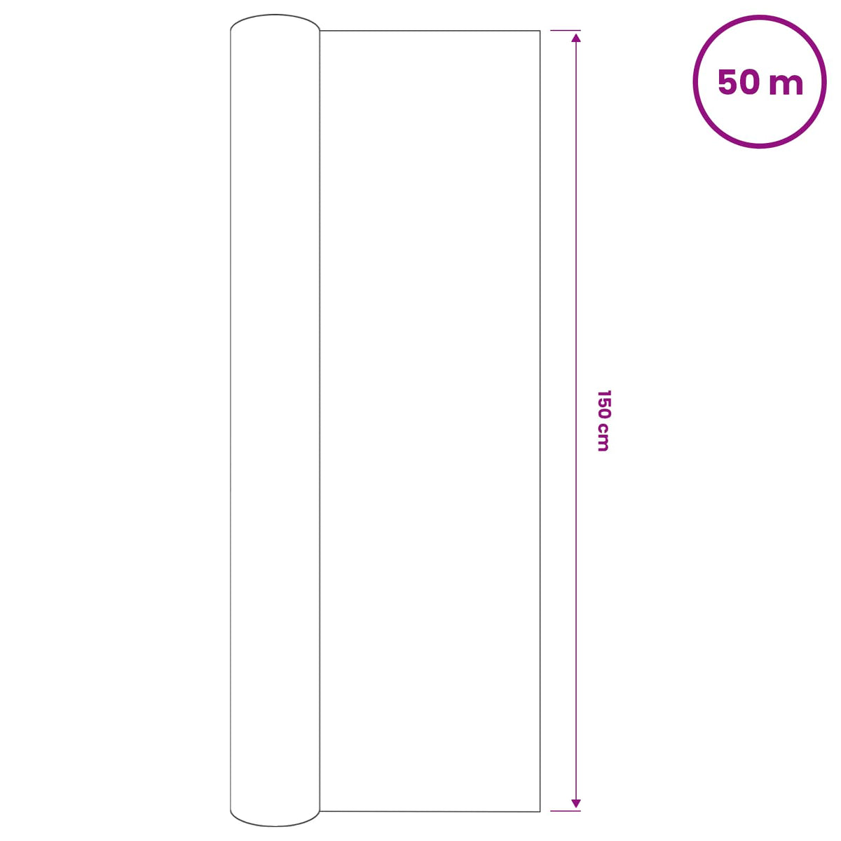 Rete per Privacy Verde 1,5x50 m in HDPE 75 g/m²