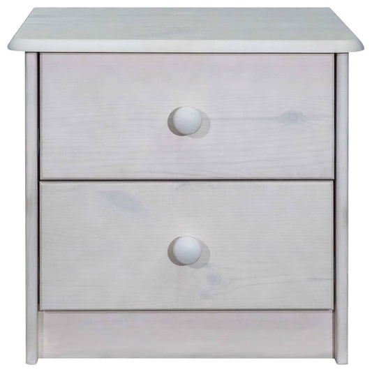 Comodino 43x34x40 cm in Legno Massello di Pino - homemem39