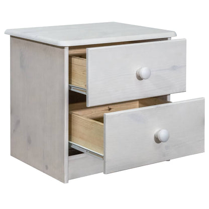 Comodino 43x34x40 cm in Legno Massello di Pino - homemem39