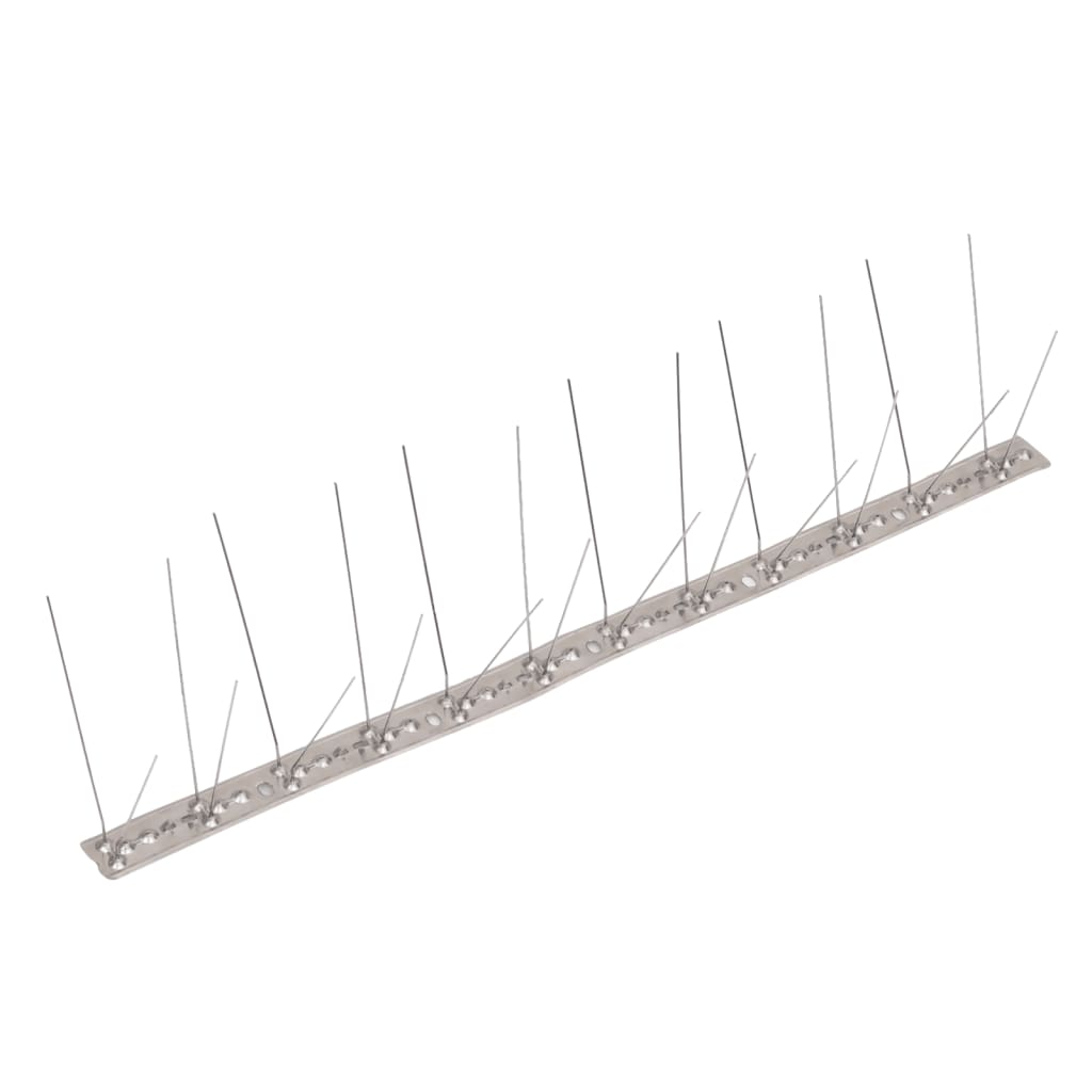 Set Dissuasori per Uccelli e Piccioni 20 pz Acciaio 4 File 10 m | homemem39