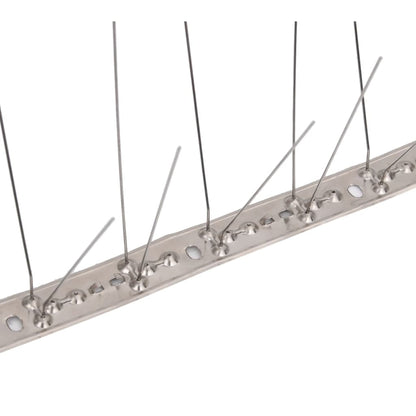 Set Dissuasori per Uccelli e Piccioni 20 pz Acciaio 4 File 10 m | homemem39