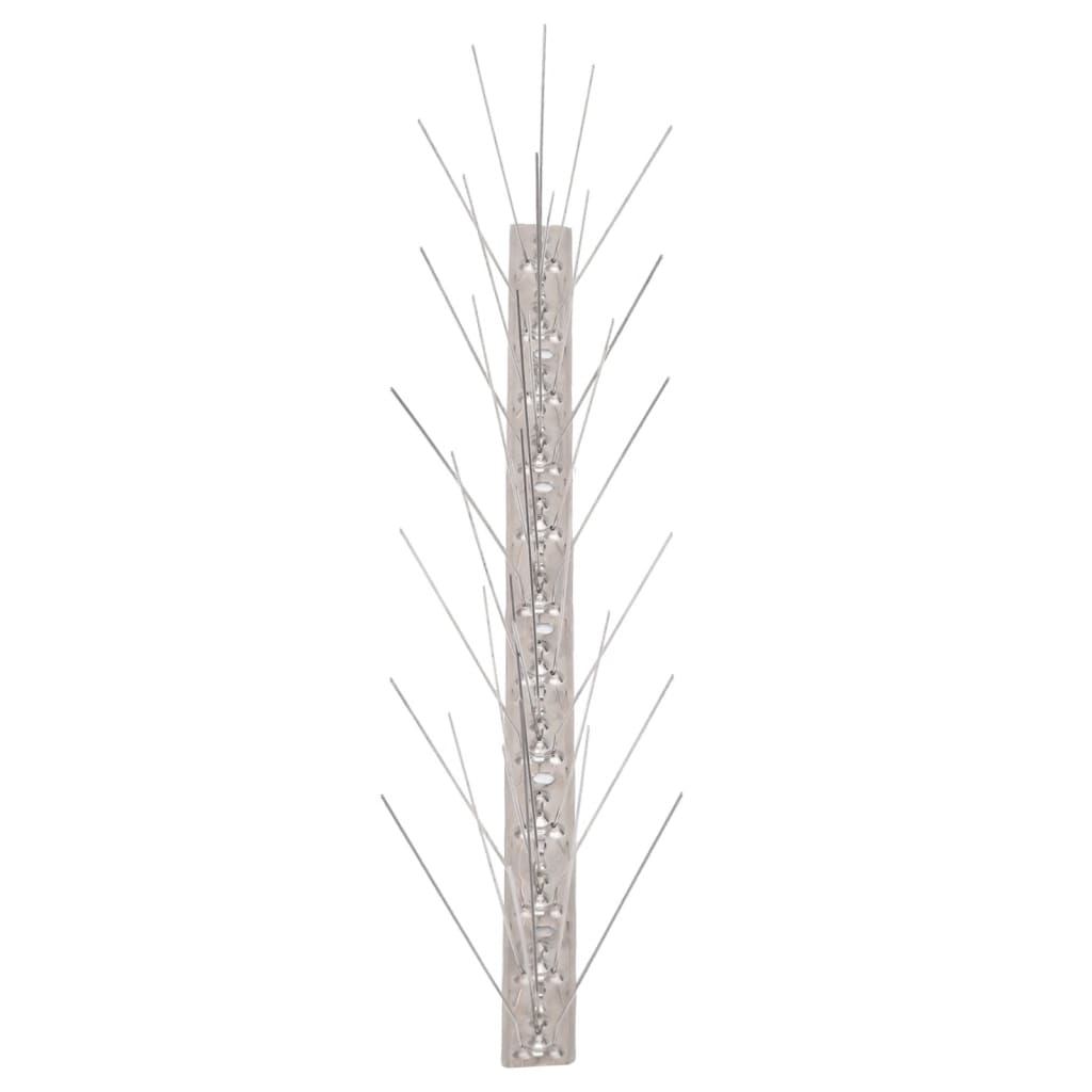Set Dissuasori per Uccelli e Piccioni 10 pz Acciaio 5 File 5 m | homemem39