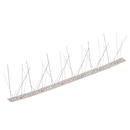 Set Dissuasori per Uccelli e Piccioni 20 pz Acciaio 5 File 10 m | homemem39