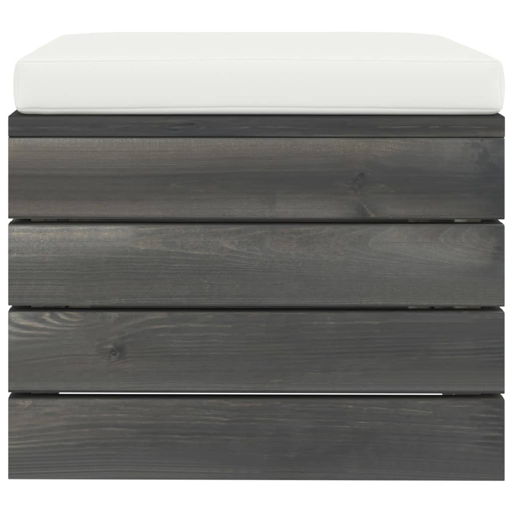 Set Divani da Giardino su Pallet 2 pz con Cuscini Massello Pino - homemem39