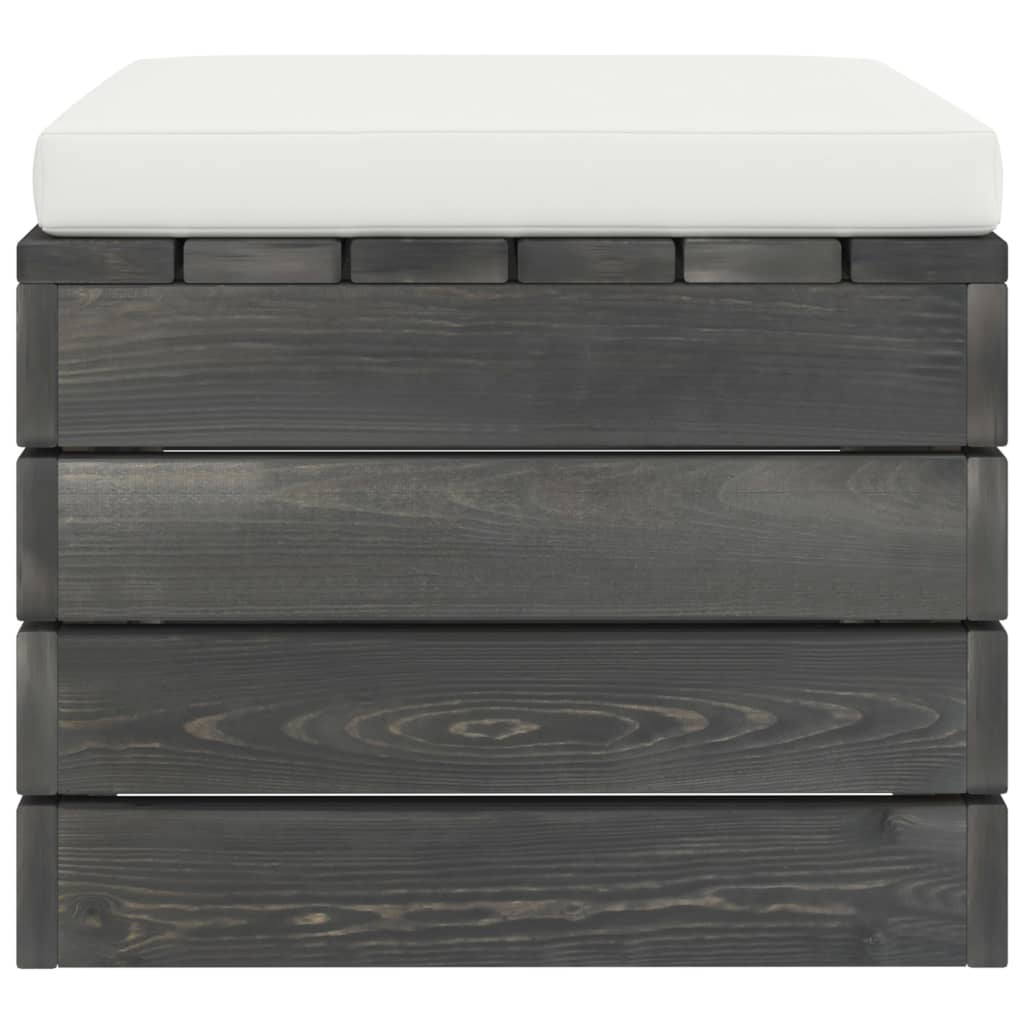 Set Divani da Giardino su Pallet 2 pz con Cuscini Massello Pino - homemem39