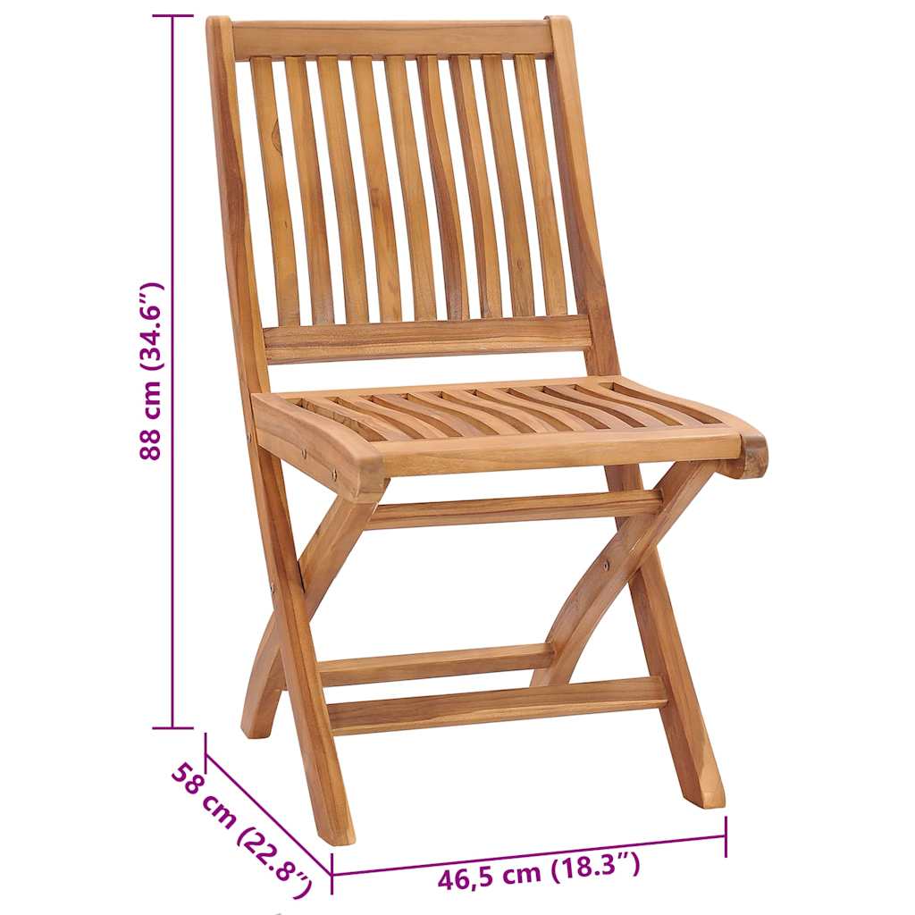 Sedie da Giardino 2 pz con Cuscini Neri in Massello di Teak - homemem39