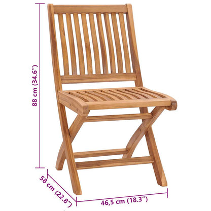 Sedie da Giardino 2 pz con Cuscini Rosso Vino Massello di Teak - homemem39