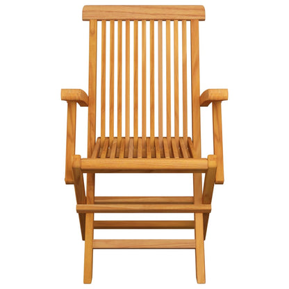 Sedie da Giardino con Cuscini Antracite 3pz Legno Massello Teak - homemem39