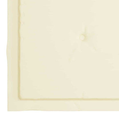 Sedie da Giardino con Cuscini Crema 6 pz Legno Massello di Teak - homemem39