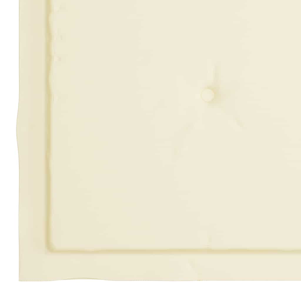 Sedie da Giardino con Cuscini Crema 4 pz Massello di Teak - homemem39