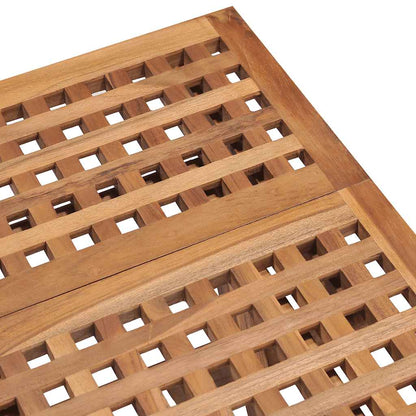 Set da Pranzo Giardino Pieghevole 3 pz Cuscino Massello di Teak - homemem39