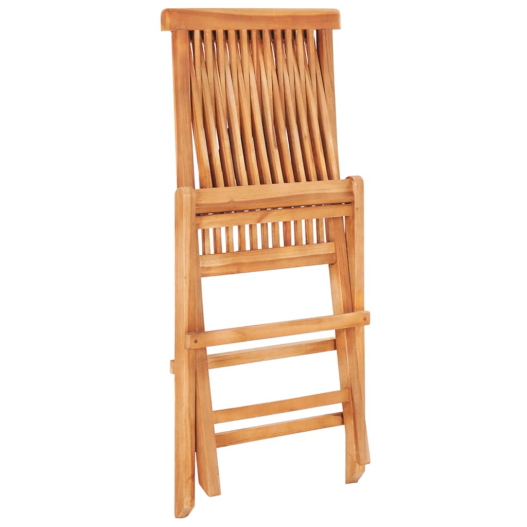 Set da Bistrot 3 pz con Cuscini Rosso Vino in Massello di Teak | homemem39