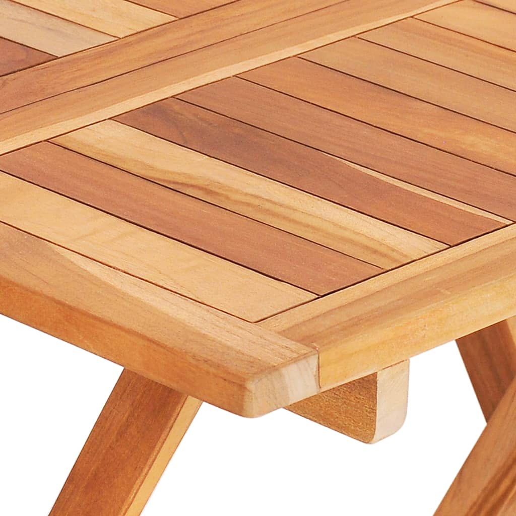 Set da Bistrot 3 pz con Cuscini Grigi in Legno Massello di Teak | homemem39