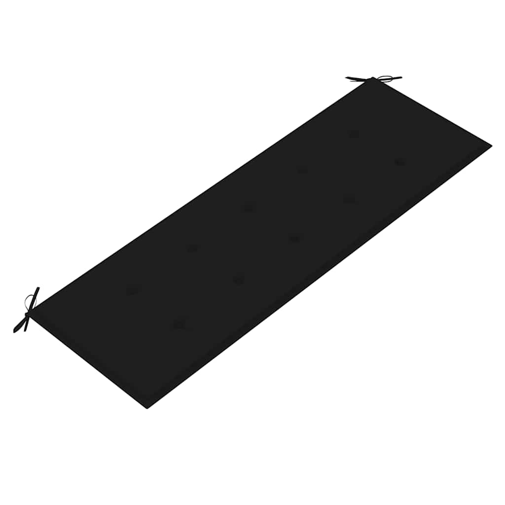 Panchina da Giardino Impilabile con Cuscino 159cm Teak Massello | homemem39