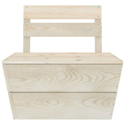 Set Divani da Giardino su Pallet 6 pz in Legno Abete Impregnato - homemem39