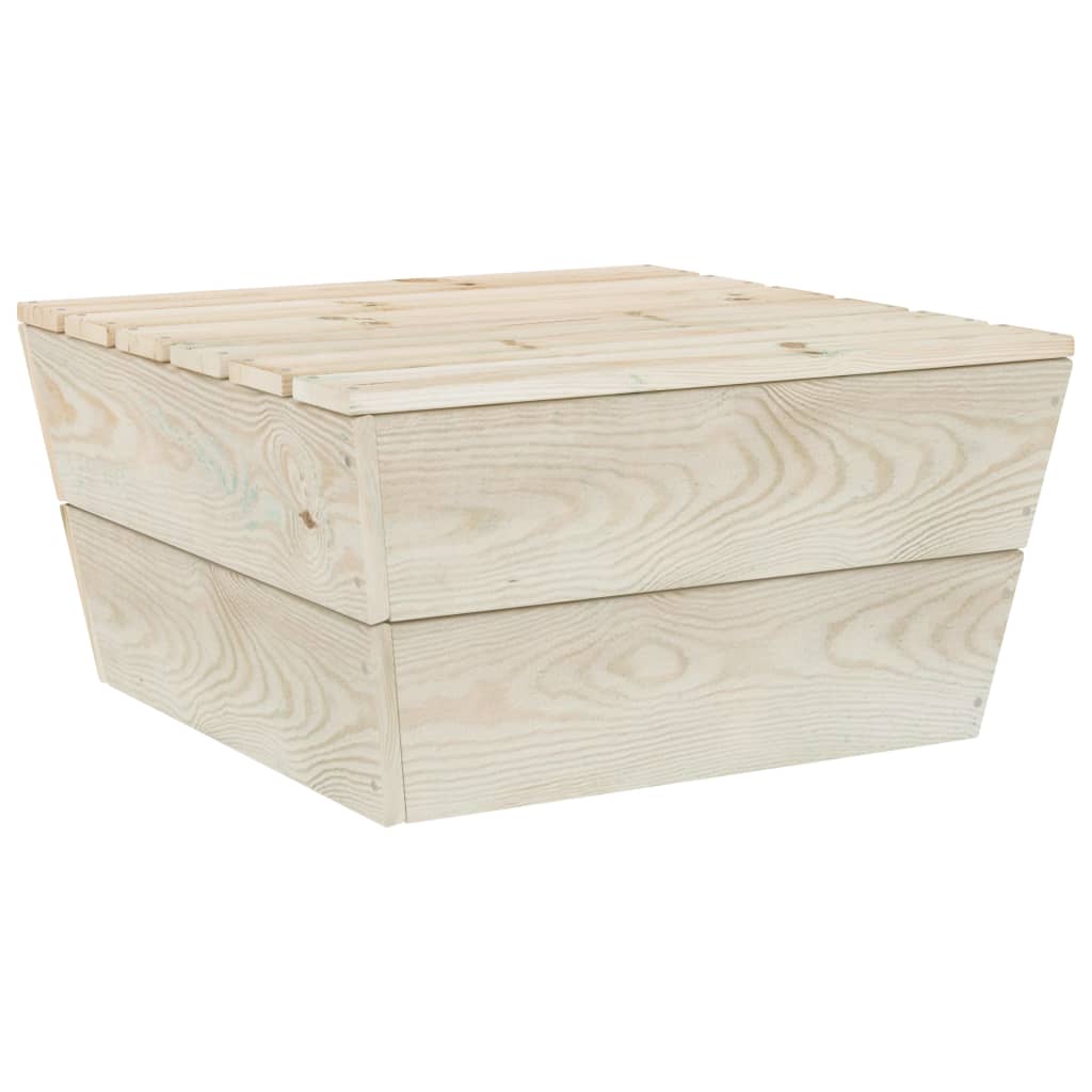 Set Divani da Giardino su Pallet 6 pz in Legno Abete Impregnato - homemem39