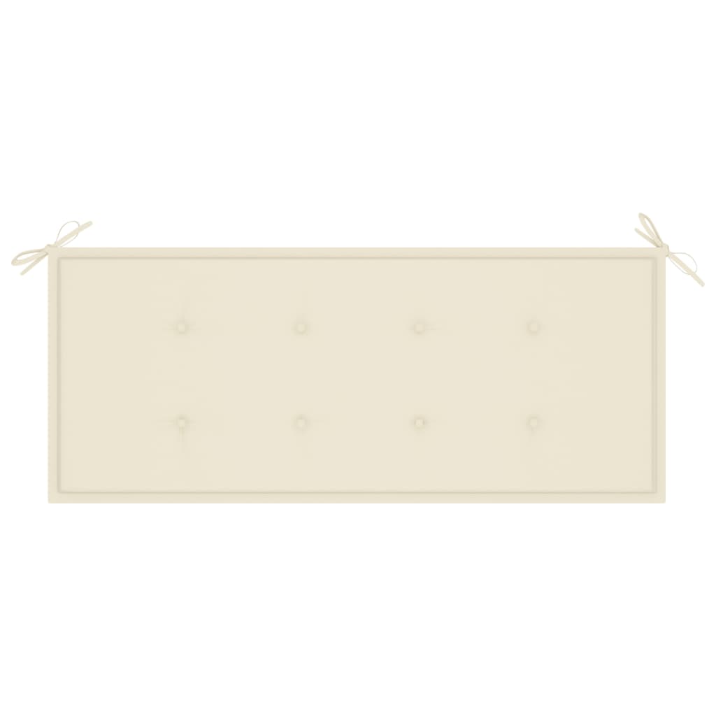 Panca da Giardino con Cuscino 120 cm in Massello di Acacia | homemem39
