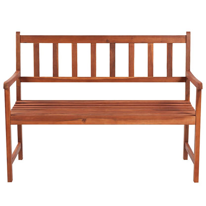 Panca da Giardino con Cuscino 120 cm in Massello di Acacia | homemem39