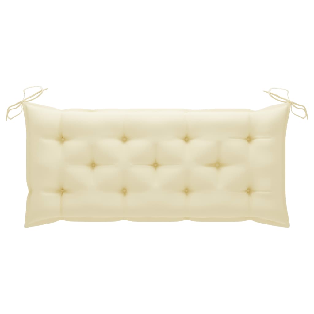 Panca da Giardino con Cuscino 120 cm in Massello di Acacia | homemem39