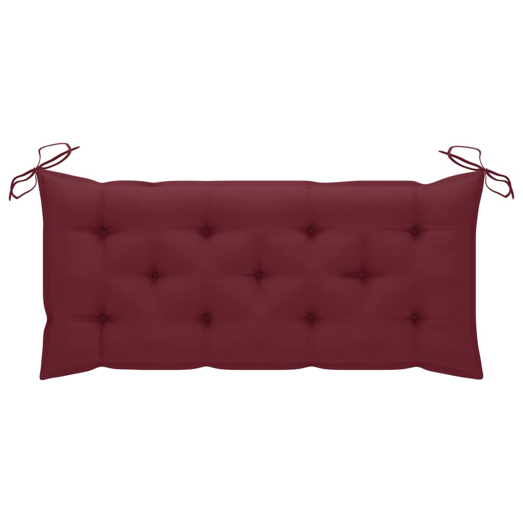 Panca da Giardino con Cuscino 120 cm in Massello di Acacia | homemem39