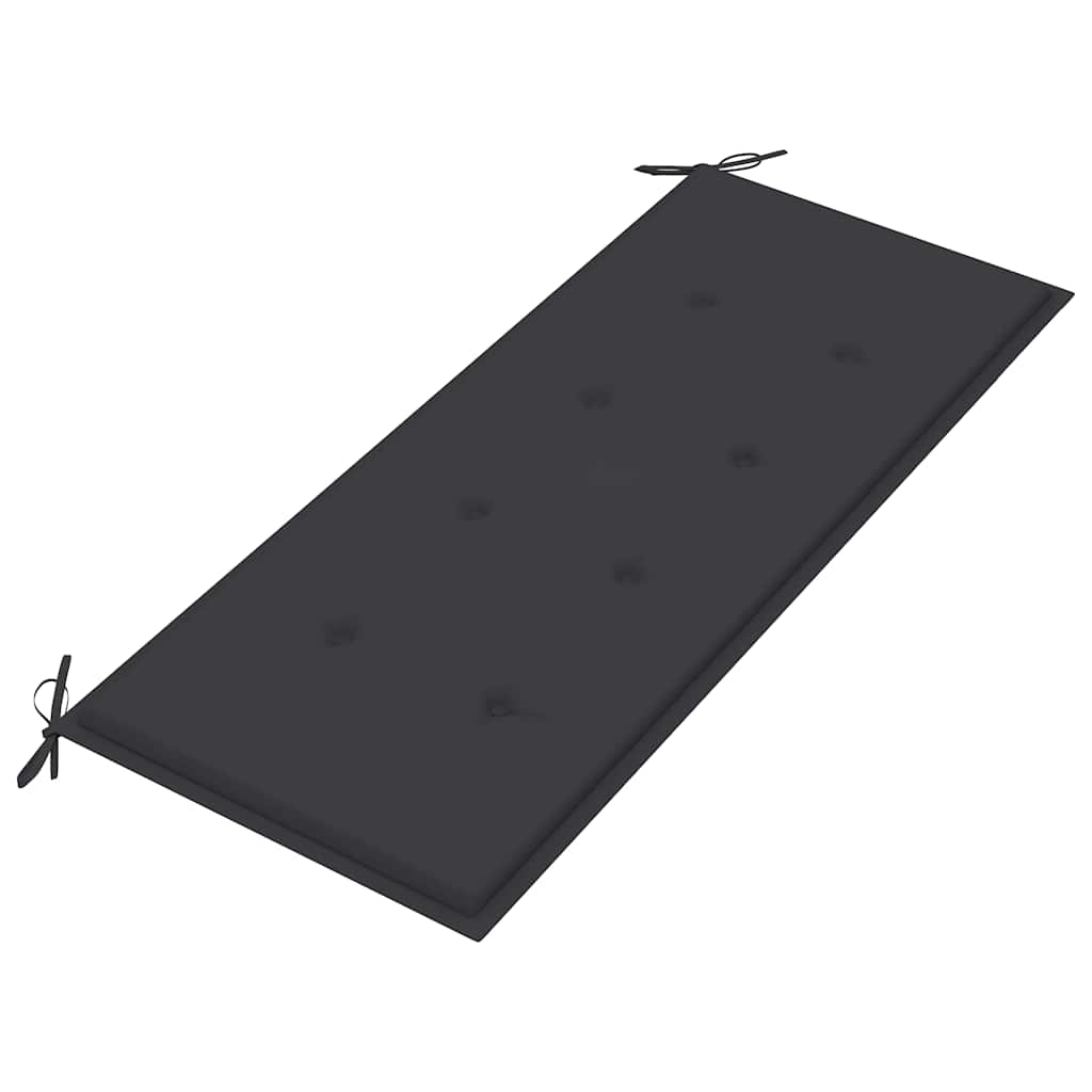 Panca da Giardino Pieghevole con Cuscino 118 cm in Bambù | homemem39