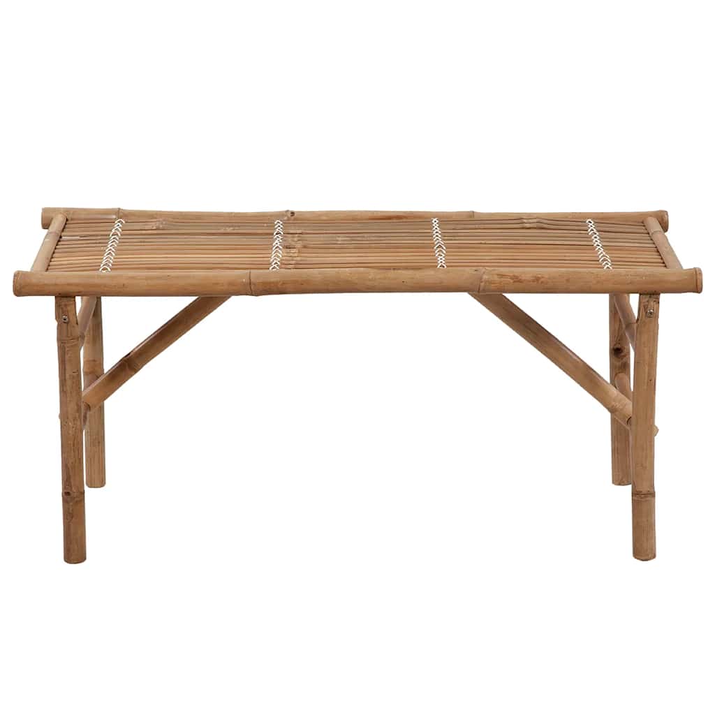 Panca da Giardino Pieghevole con Cuscino 118 cm in Bambù | homemem39