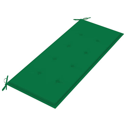 Panca da Giardino Pieghevole con Cuscino 118 cm in Bambù | homemem39