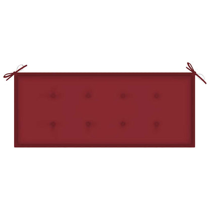 Panca da Giardino Pieghevole con Cuscino 118 cm in Bambù | homemem39