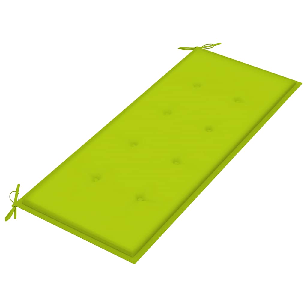Panca da Giardino Pieghevole con Cuscino 118 cm in Bambù | homemem39
