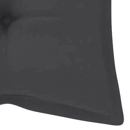 Panca da Giardino Pieghevole con Cuscino 118 cm in Bambù | homemem39