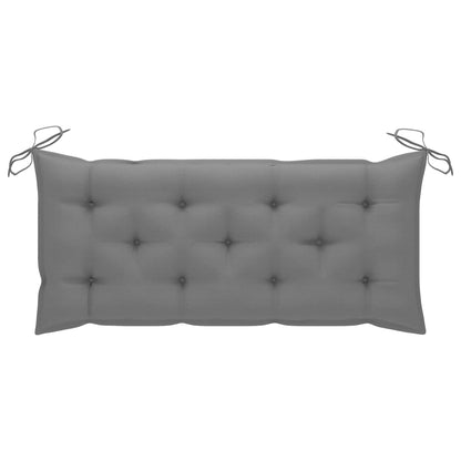 Panca da Giardino Pieghevole con Cuscino 118 cm in Bambù | homemem39