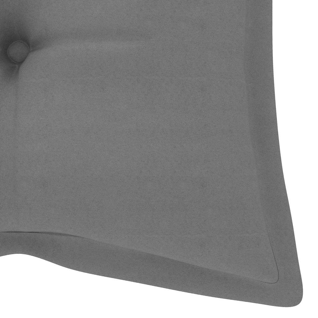 Panca da Giardino Pieghevole con Cuscino 118 cm in Bambù | homemem39