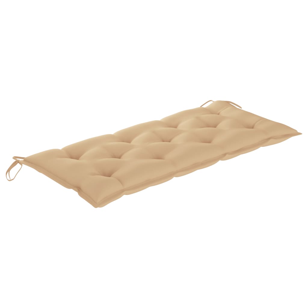 Panca da Giardino Pieghevole con Cuscino 118 cm in Bambù | homemem39