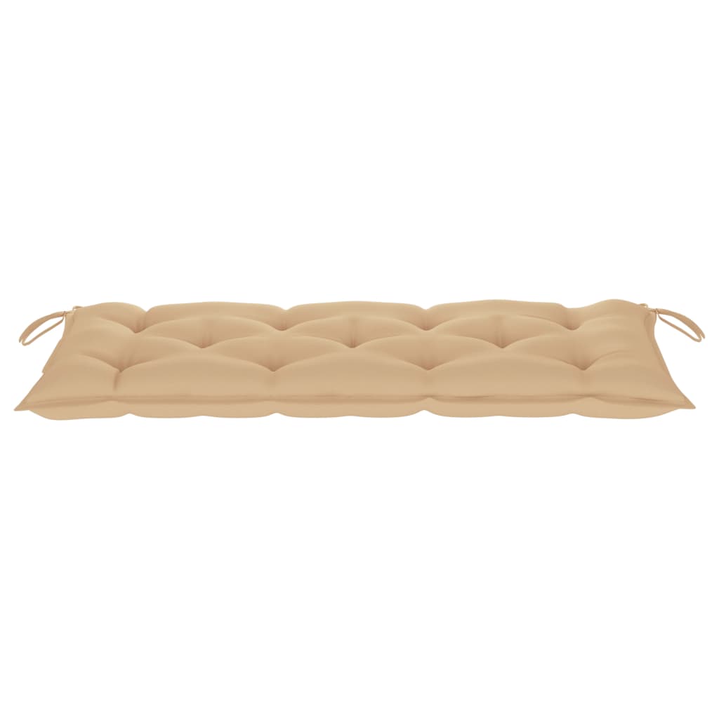 Panca da Giardino Pieghevole con Cuscino 118 cm in Bambù | homemem39