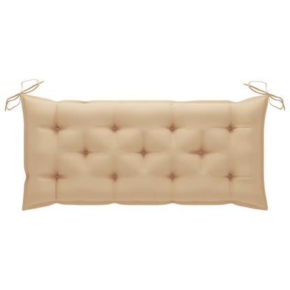 Panca da Giardino Pieghevole con Cuscino 118 cm in Bambù | homemem39