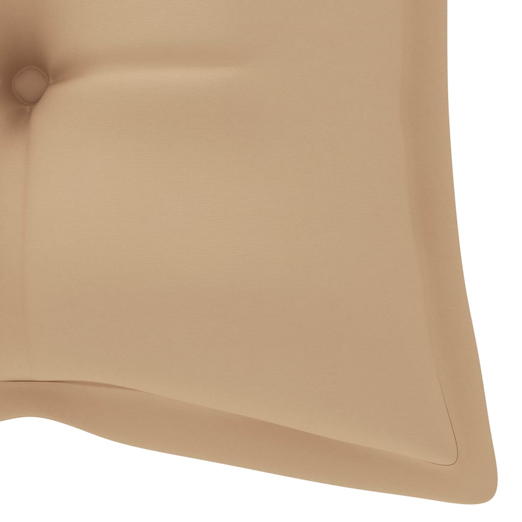 Panca da Giardino Pieghevole con Cuscino 118 cm in Bambù | homemem39