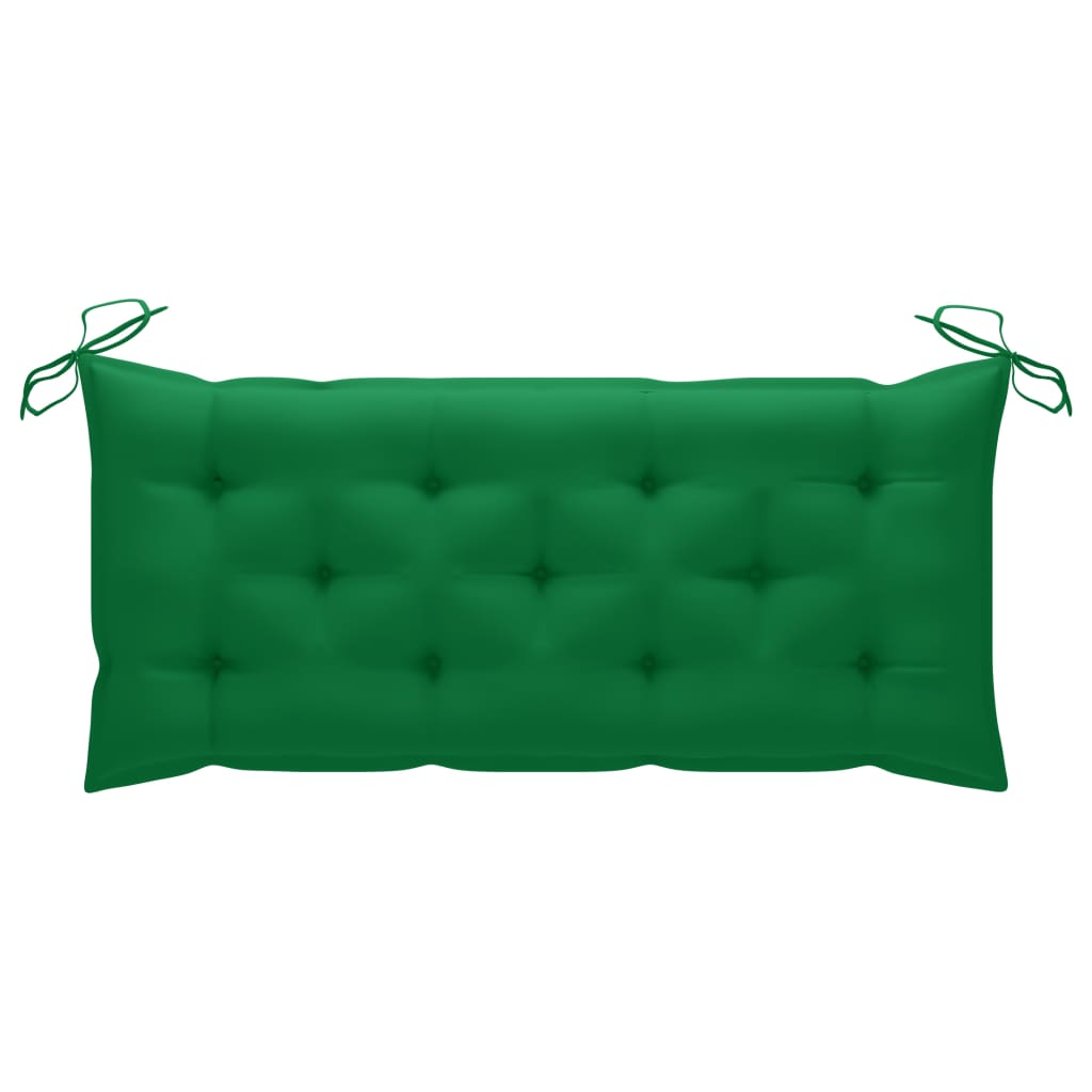 Panca da Giardino Pieghevole con Cuscino 118 cm in Bambù | homemem39