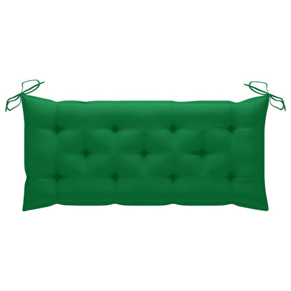 Panca da Giardino Pieghevole con Cuscino 118 cm in Bambù | homemem39